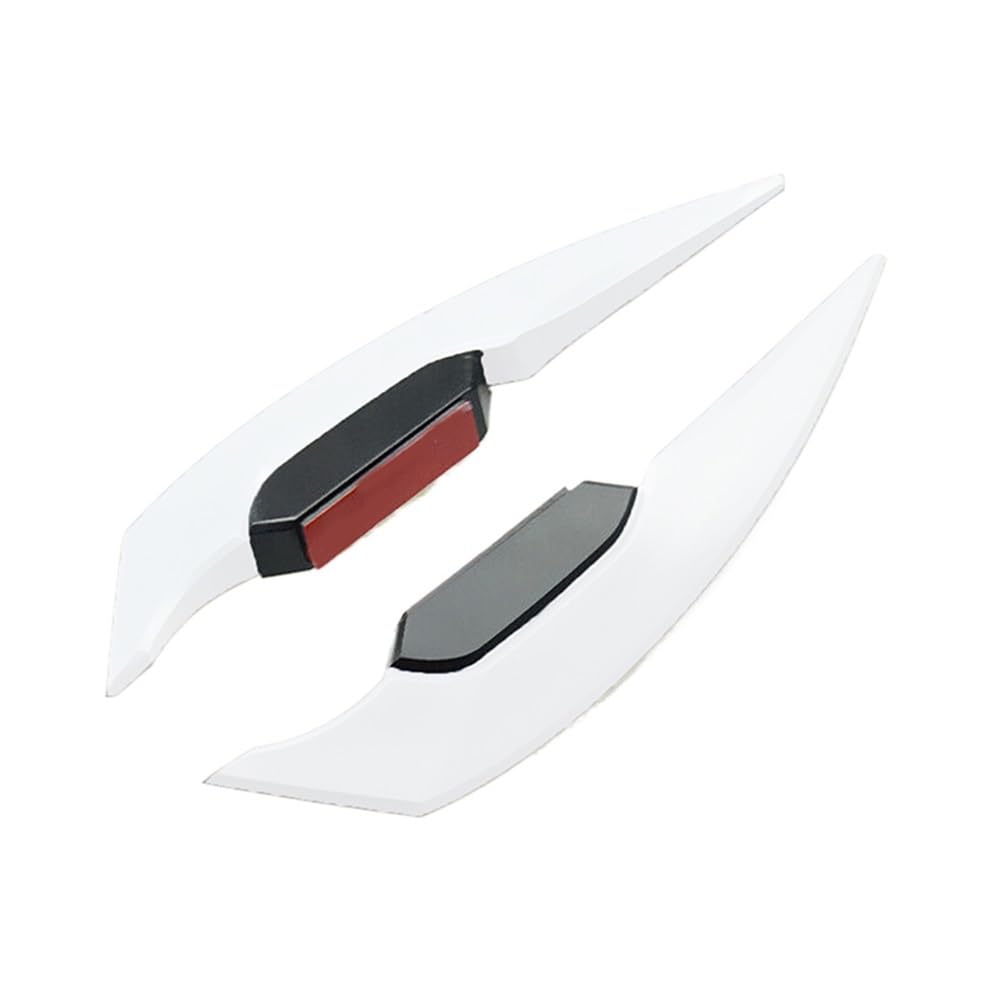 1 Paar Motorrad-Roller-Zubehör Universal-Motorrad-Winglet Aerodynamischer Spoiler Dynamischer Flügel-Dekorationsaufkleber(White) von SPeesy