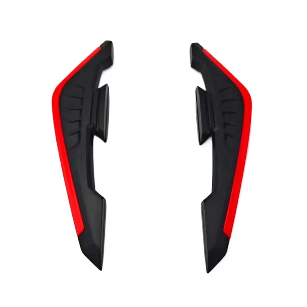 1 Paar Universal Motorrad Frontverkleidung Winglets Seitenspoiler Dynamischer Flügelaufkleber Motorrad Winglet Aerodynamisch(Red) von SPeesy