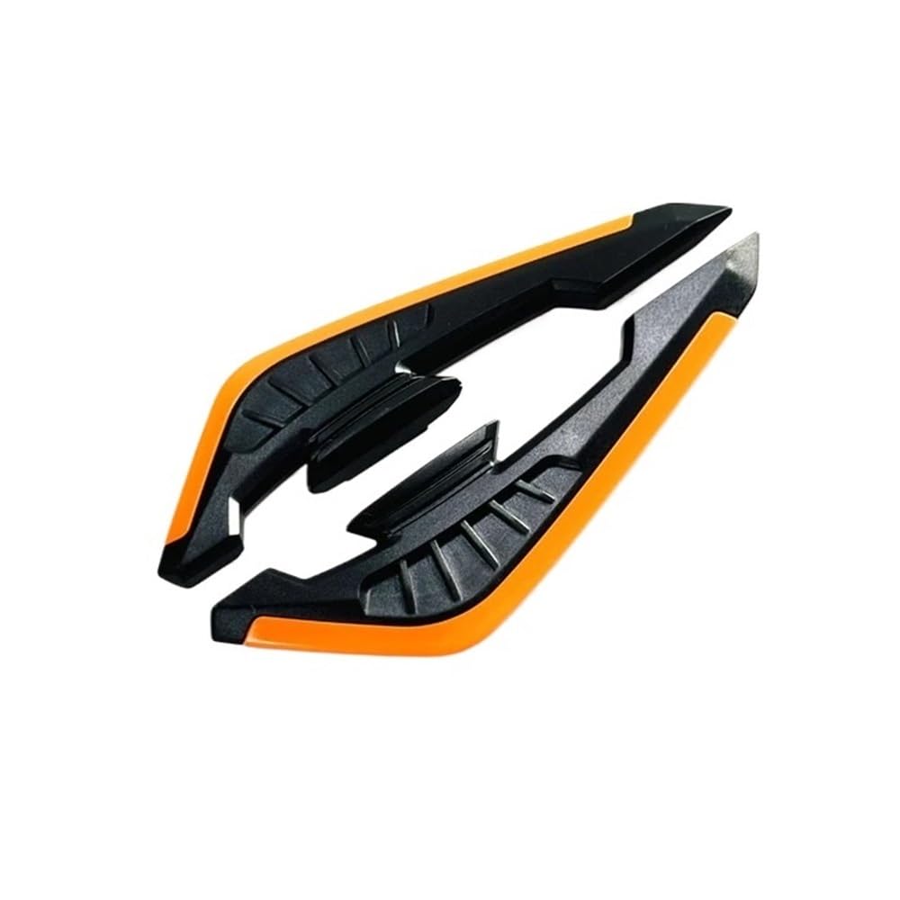 1 Paar Universal Motorrad Winglet Aero Spoiler Flügel Aufkleber Für Motorrad Roller(Orange) von SPeesy