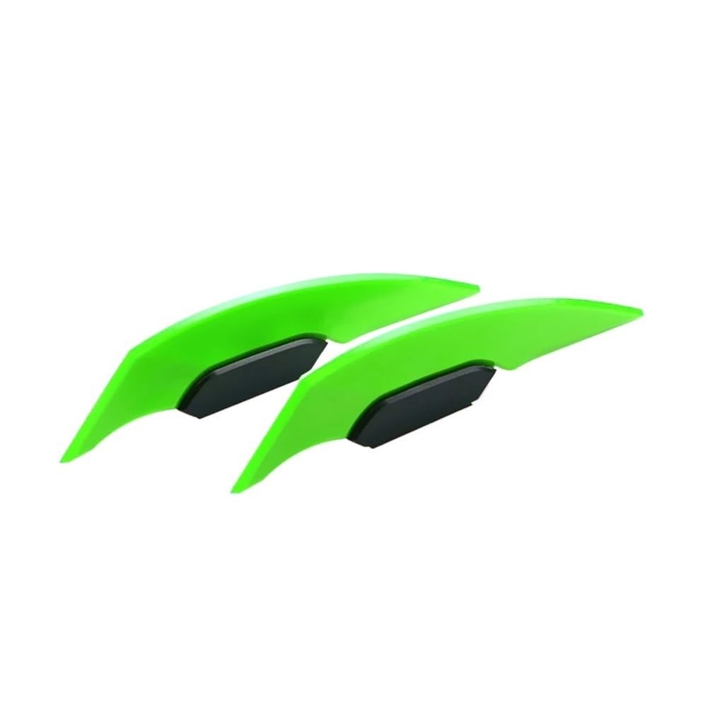 1 Paar Universal Motorrad Winglet Aero Spoiler Flügel Dekoration Motorrad Roller(Green) von SPeesy