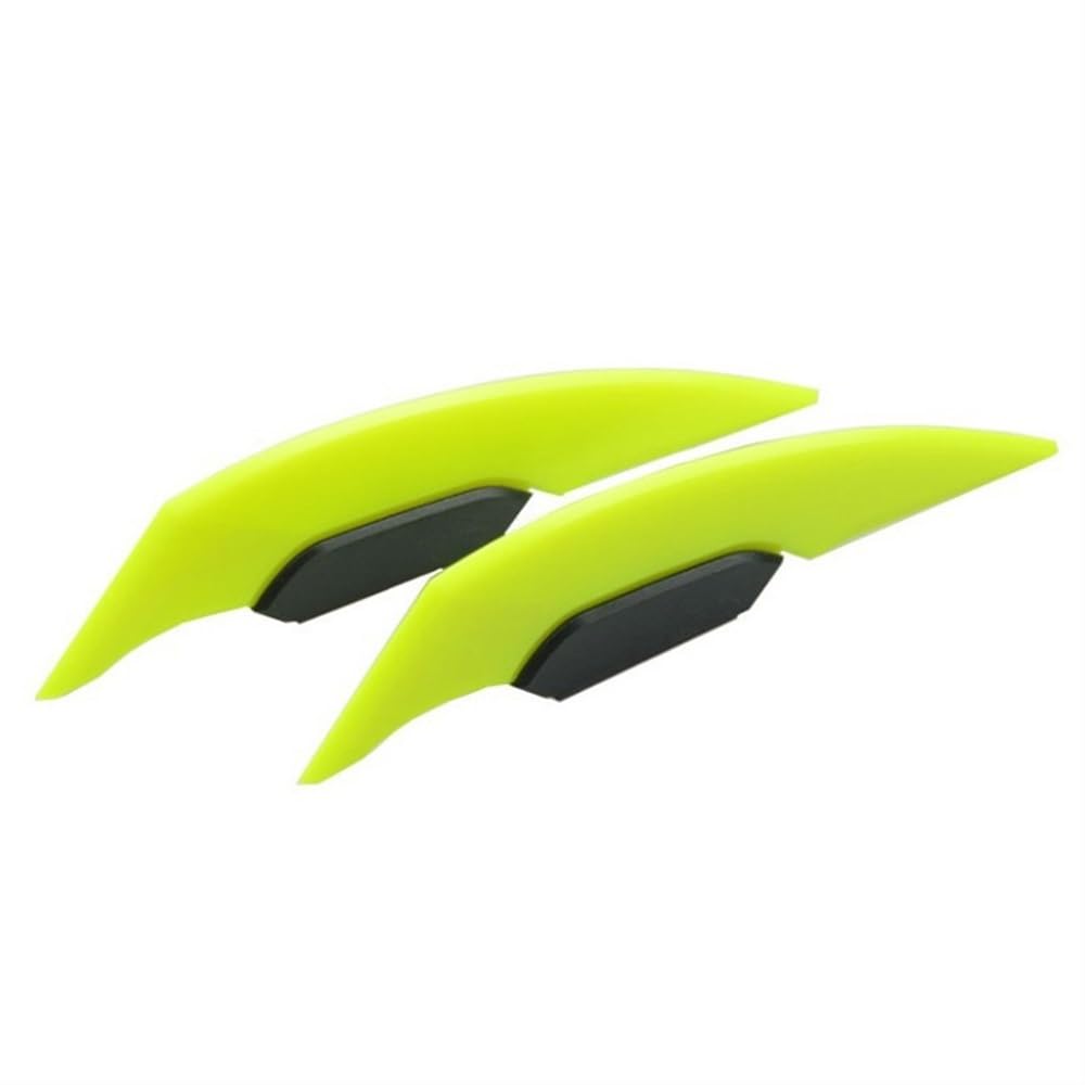 1 Paar Universal Motorrad Winglet Aerodynamische Flügel Spoiler Flügel Für Motorrad Roller(Yellow) von SPeesy