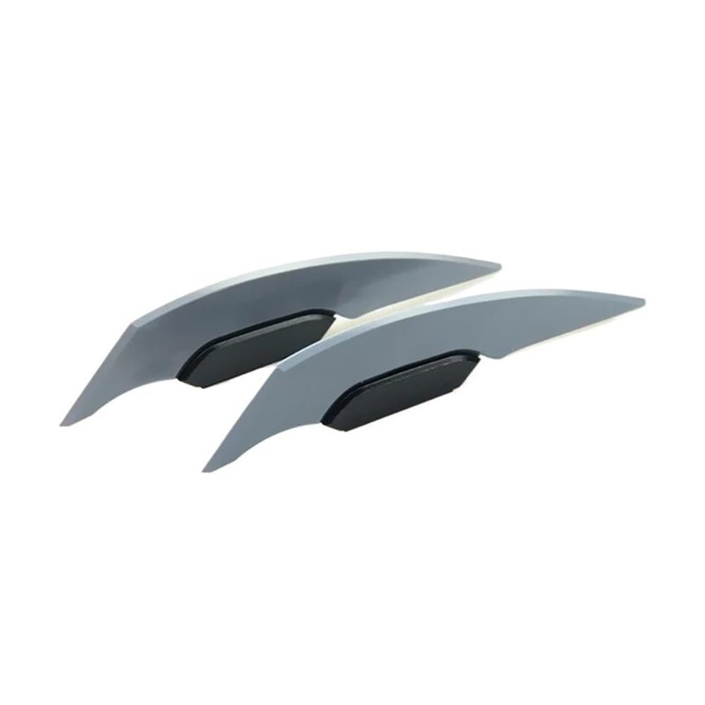 1 Paar Universal Motorrad Winglet Aerodynamische Spoiler Flügel Für Motorrad Roller(GRAY) von SPeesy