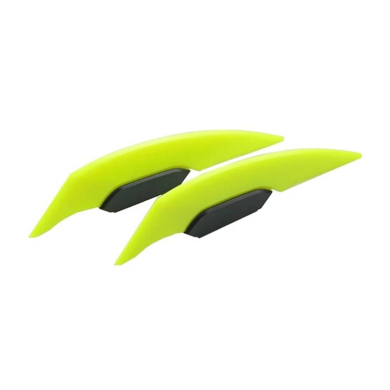 1 Paar Universal Motorrad Winglet Aerodynamische Spoiler Flügel Für Motorrad Roller(Yellow) von SPeesy