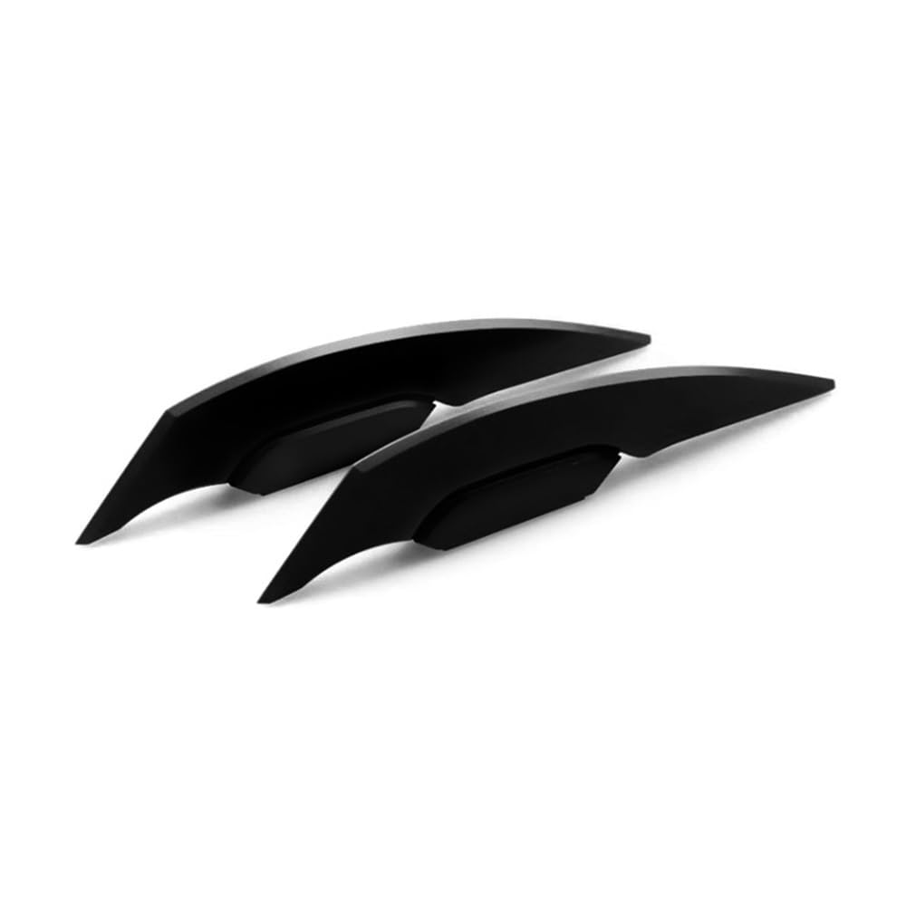 1 Paar Universal Motorrad Winglet Aerodynamischer Spoiler Dynamischer Flügel Decora Aufkleber Für Motorrad Roller(Color-BK) von SPeesy