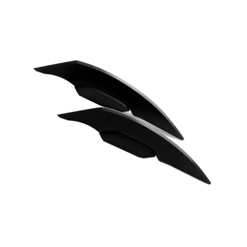 1 Paar Universal Motorrad Winglet Aerodynamischer Spoiler Dynamischer Flügel Dekoration Aufkleber Für Motorrad Roller(Black) von SPeesy