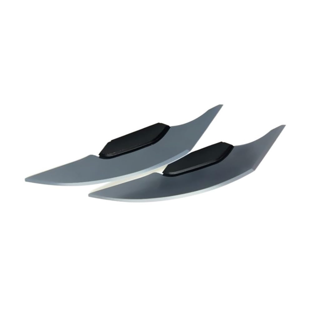 1 Paar Universal Motorrad Winglet Aerodynamischer Spoiler Dynamischer Flügel Dekoration Aufkleber Für Motorrad Roller(Gray) von SPeesy