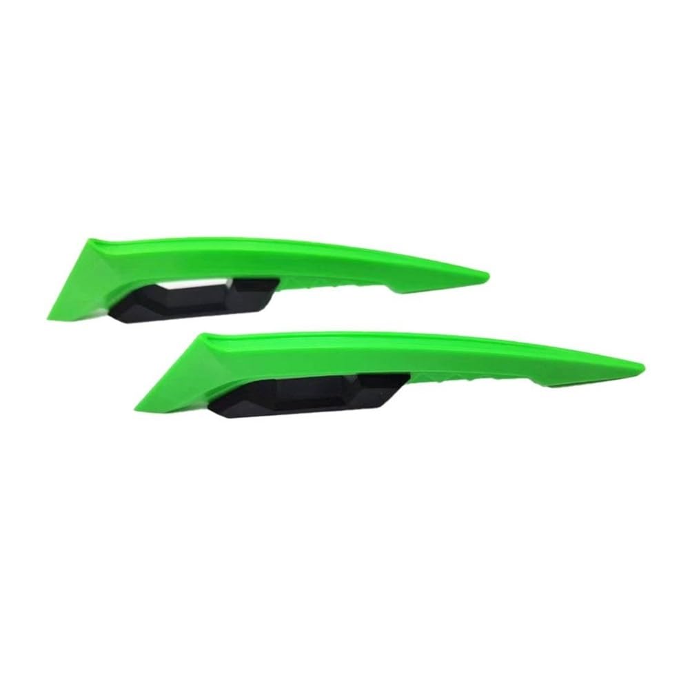 1 Paar Universal Motorrad Winglet Aerodynamischer Spoiler Dynamischer Flügel Dekoration Aufkleber Für Motorrad Roller(Green) von SPeesy