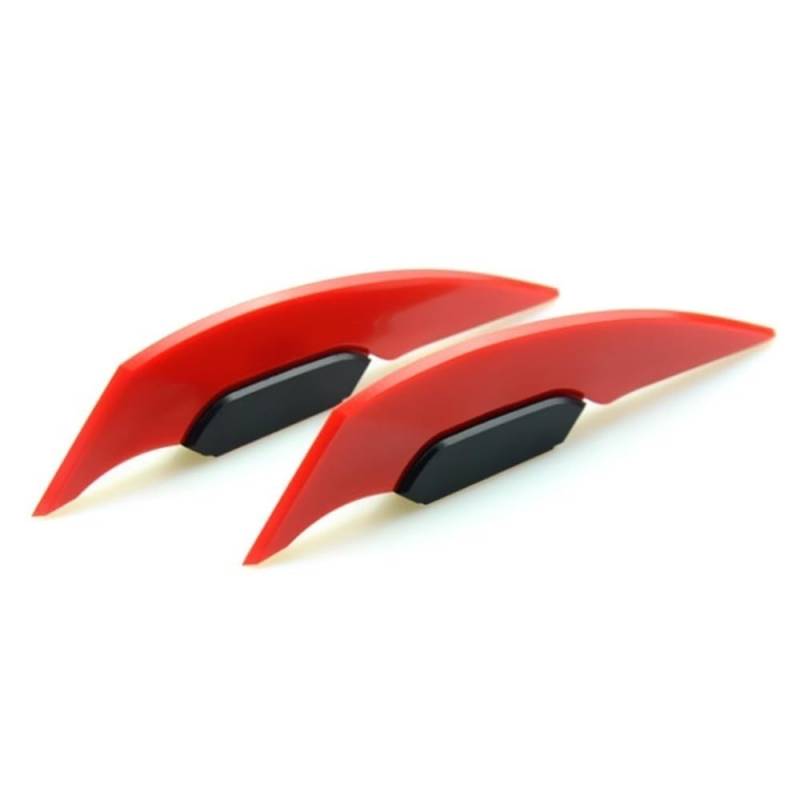 1 Paar Universal-Motorrad-Winglet Aerodynamischer Spoiler Dynamischer Flügel-Dekorationsaufkleber Für Motorrad, Roller(Red) von SPeesy