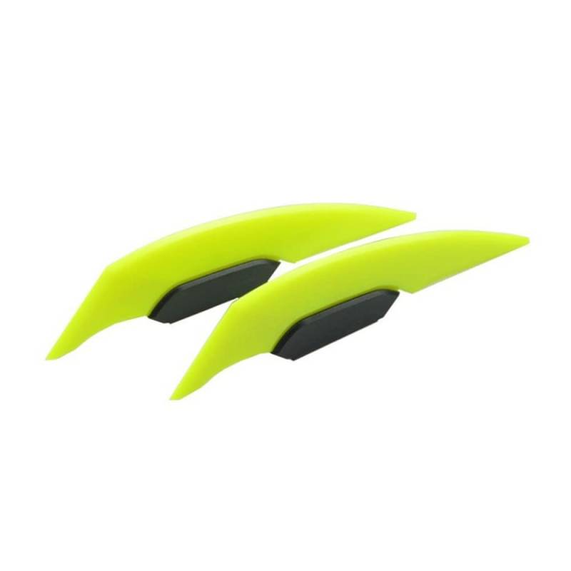 1 Paar Universal-Motorrad-Winglet Aerodynamischer Spoiler Dynamischer Flügel-Dekorationsaufkleber Für Motorrad, Roller(Yellow) von SPeesy