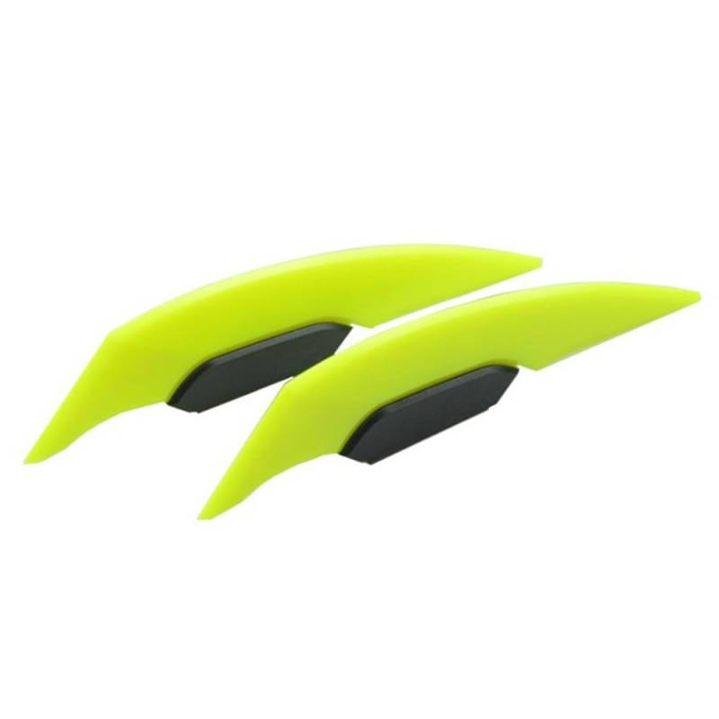 1 Paar Universal-Motorrad-Winglet Aerodynamischer Spoiler Dynamischer Flügel-Dekorationsaufkleber Für Motorrad Roller(Yellow) von SPeesy