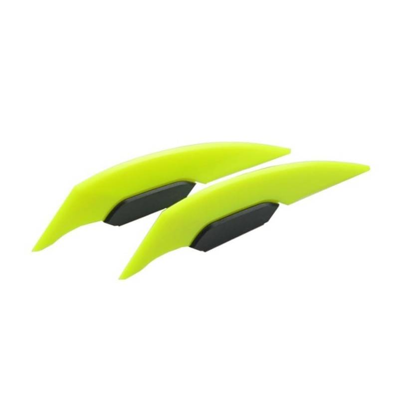 1 Paar Universal-Motorrad-Winglet Aerodynamischer Spoiler Dynamischer Flügel-Dekorationsaufkleber Für Motorrad Roller(Yellow) von SPeesy