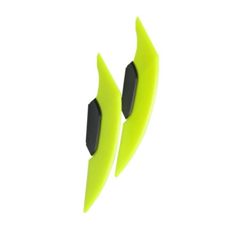 1 Paar Universal-Motorrad-Winglet Aerodynamischer Spoiler Dynamischer Flügel-Dekorationsaufkleber Für Motorrad Roller(Yellow) von SPeesy