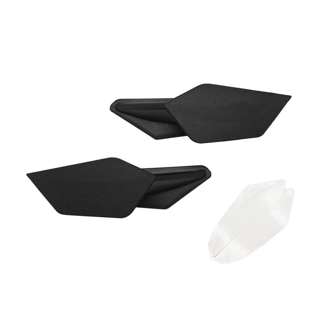 2 PCS Scoooter Motorrad Flügel Kit Motorrad Roller Motorrad Winglet Kits(Black) von SPeesy