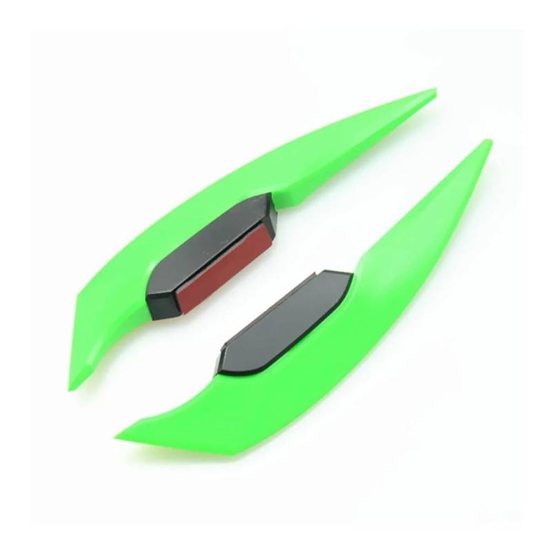 2 Stücke Universal Motorrad Winglet Aerodynamische Spoiler Motorrad Motorrad Roller(Green) von SPeesy