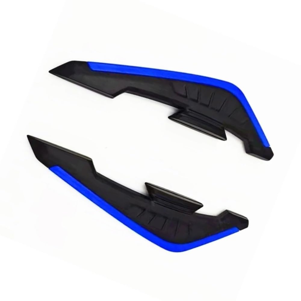 2Pcs Motorrad Winglets Motorrad Vorderseite Spoiler Aerodynamische Flügel Set Motorrad Festen Wind Flügel(Blue) von SPeesy