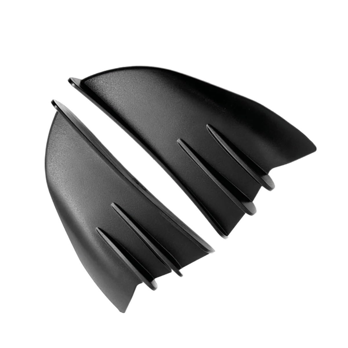 Für Für NINJA 300 400 650 Für ZX-10R Für ZX-25R Für H2 Für ZX4R Motorrad Universal Down Winglet Aerodynamische Flügel Kit Spoiler(Black) von SPeesy