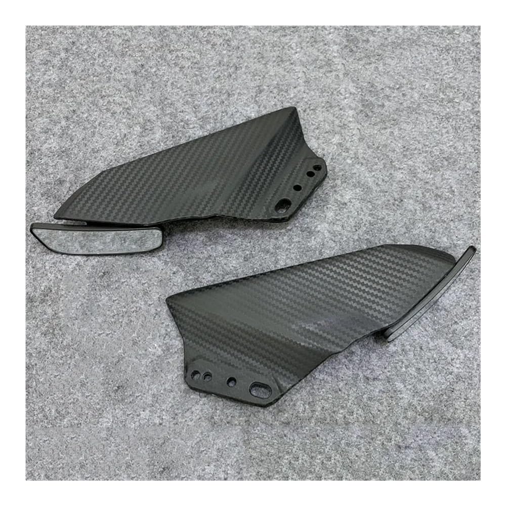 Für Für Ninja 650 Für ER6F Für ER-6F Für ER 6F Motorrad Spiegel Front Verkleidung Winglets Aerodynamische Seite Flügel Spoiler(B Matte Carbon) von SPeesy