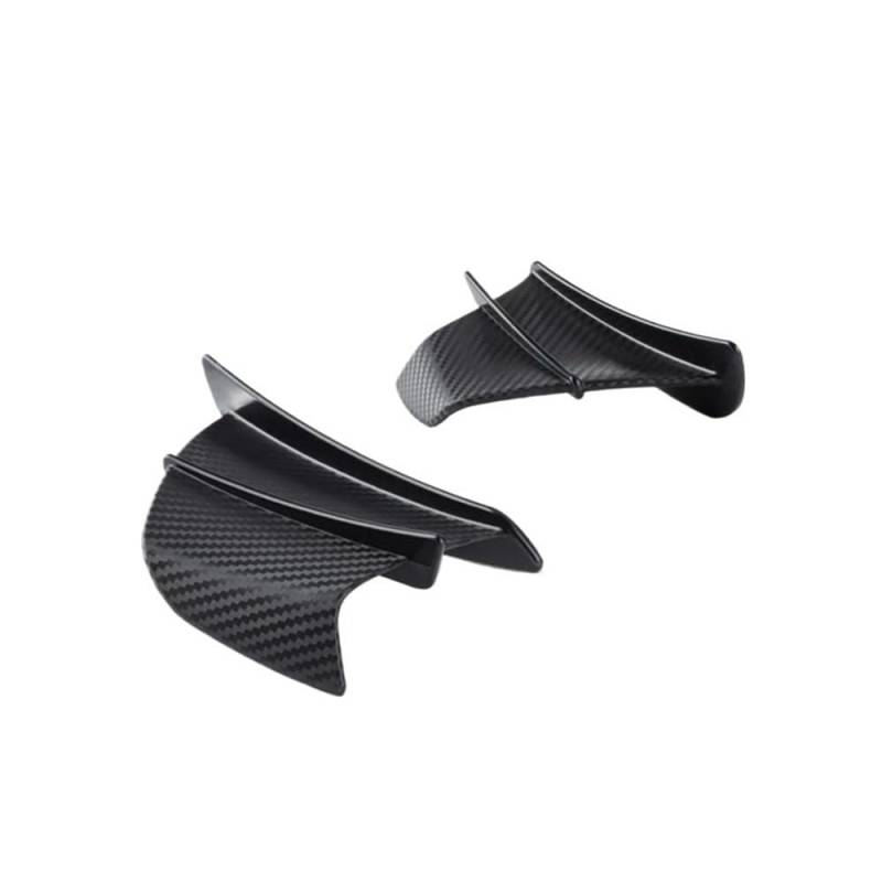 Für Für YZF Für R1 Für R1M Für R7 Für R6 Für R3 Für R125 Motorrad Verkleidung Seite Winglet Aerodynamische Flügel Deflektor Spoiler(Color-001) von SPeesy