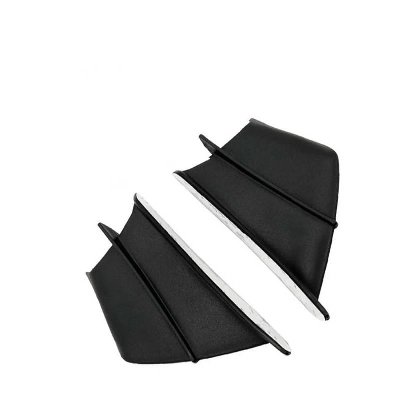 Für K&awasaki Für Ninja Für H2/H2R Für Y&amaha Für YZF Für R1 Für R6 Für BWS Motorrad Winglet Aerodynamische Flügel Kit Spoiler Zubehör(Matte Black) von SPeesy