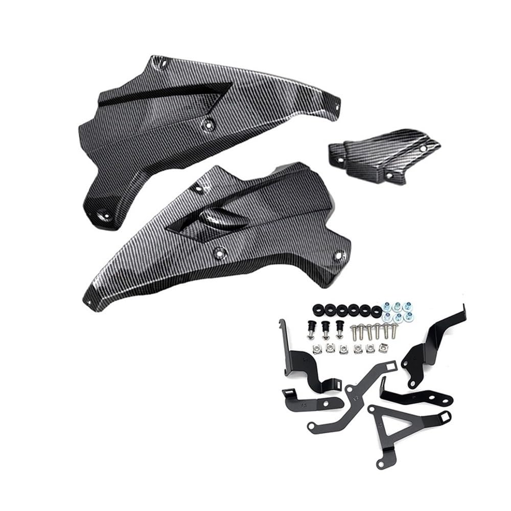 Für K&awasaki Für Z900 2017-2024 Motorrad Motor Spoiler Untere Panel Verkleidung Abdeckung Rahmen Schutz(Carbon Fiber 20-24) von SPeesy