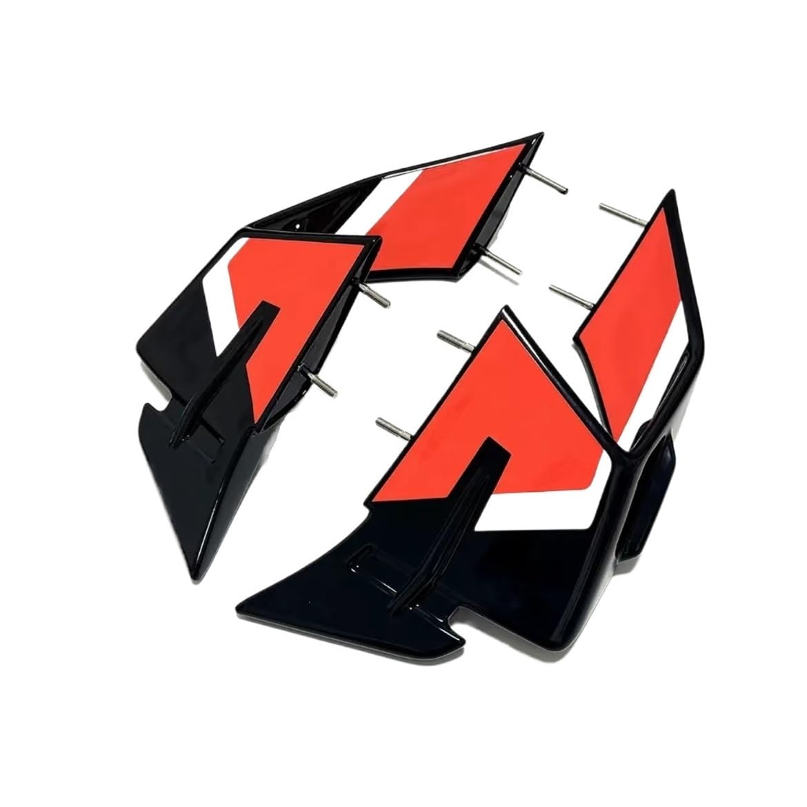 Für S1000RR FÜR M1000RR 2019-2023 Winglet Motorrad Front Aerodynamische Spoiler Flügel Ausstellung(23-24 Black-red) von SPeesy