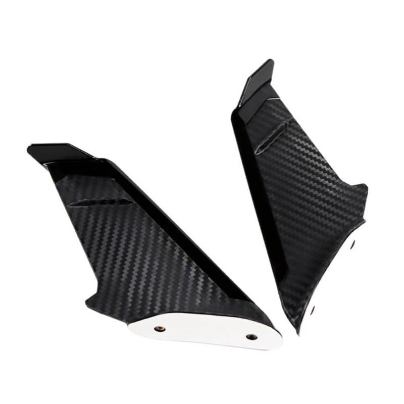 Für Y&amaha Für YZF Für R1 Für R3 Für R6 Für R7 Für R15 Für R25 Für R3 Für S1000RR Für HP4 Motorrad Winglet Aerodynamischer Flügelspoiler(Black) von SPeesy