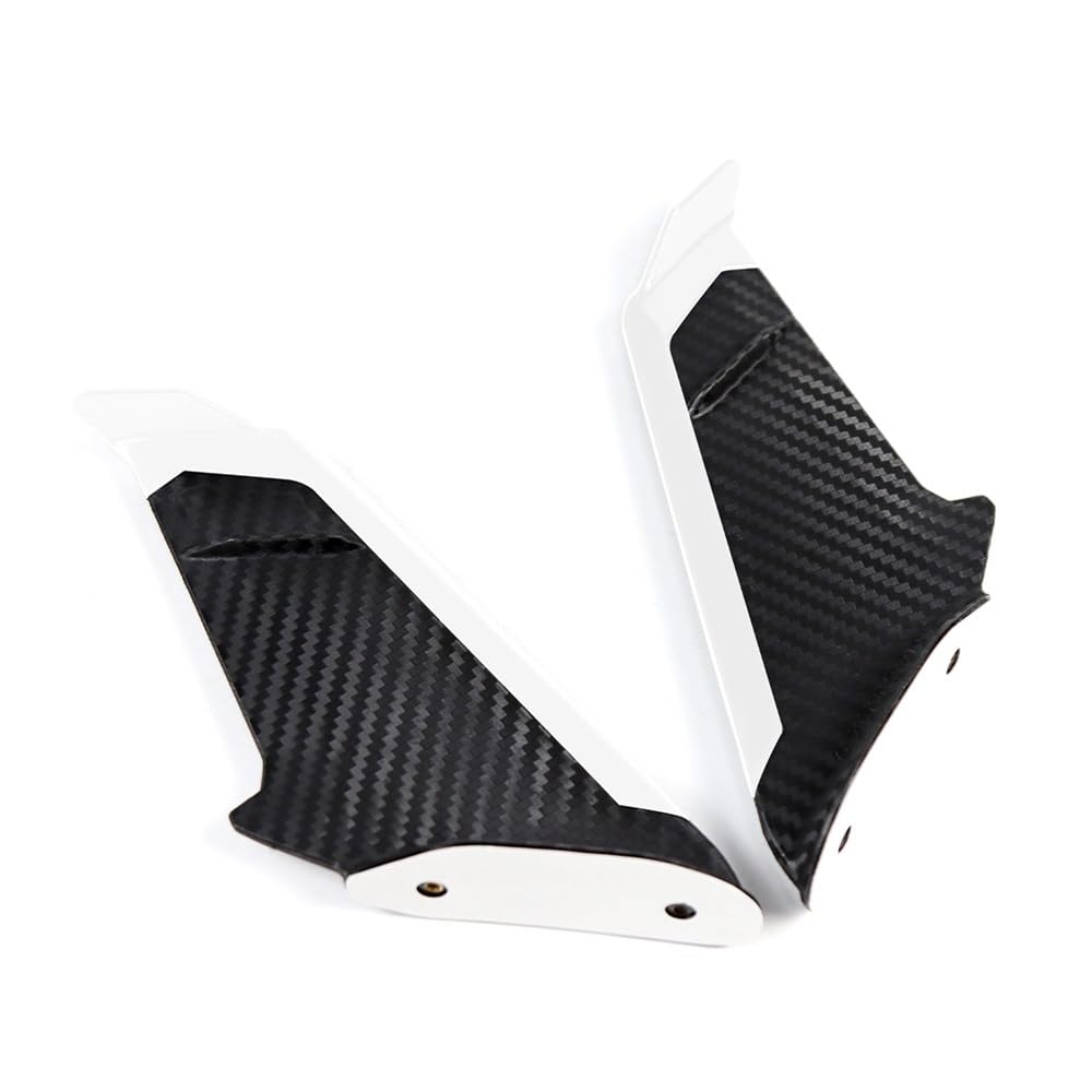 Für Y&amaha Für YZF Für R1 Für R3 Für R6 Für R7 Für R15 Für R25 Für R3 Für S1000RR Für HP4 Motorrad Winglet Aerodynamischer Flügelspoiler(White) von SPeesy