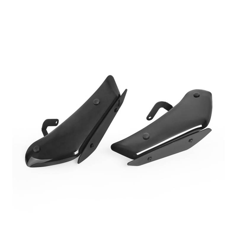 Für Y&amaha Für YZF-R3 2019-2023 Motorrad Front Winglets Seite Nach Unten Kraft Spoiler Seite Verkleidung Aerodynamische Abtrieb(Bright Black-black) von SPeesy