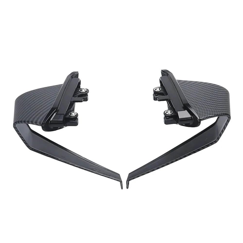 Motorrad-Aerodynamic Side Abtriebspoiler Fixed Winglet Wing Für Für Monster 937 SP Für Plus Für Monster 950 2021-2023(Carbon Fiber -Black) von SPeesy