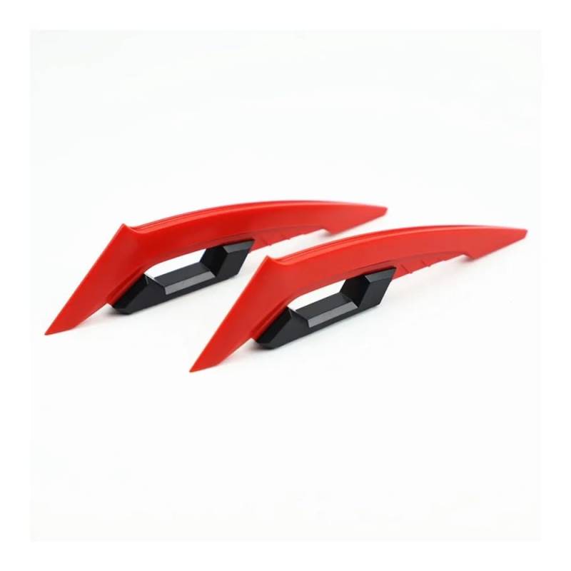 Motorrad Front Verkleidung Winglets Seite Spoiler Flügel Motorrad Winglet Universal(Red) von SPeesy