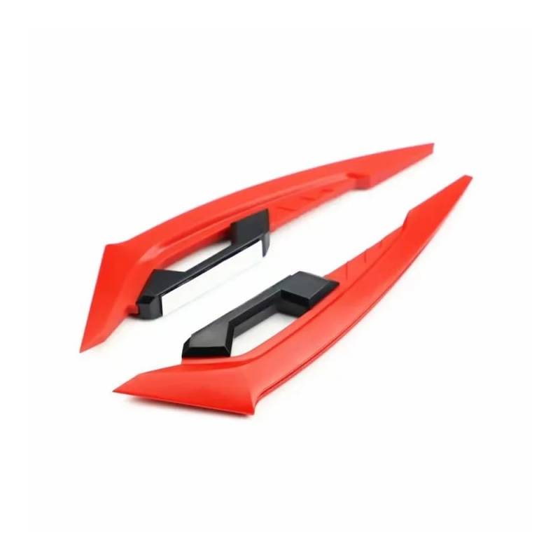 Motorrad Front Verkleidung Winglets Universal Seite Spoiler Flügel Motorrad Winglet(Red) von SPeesy