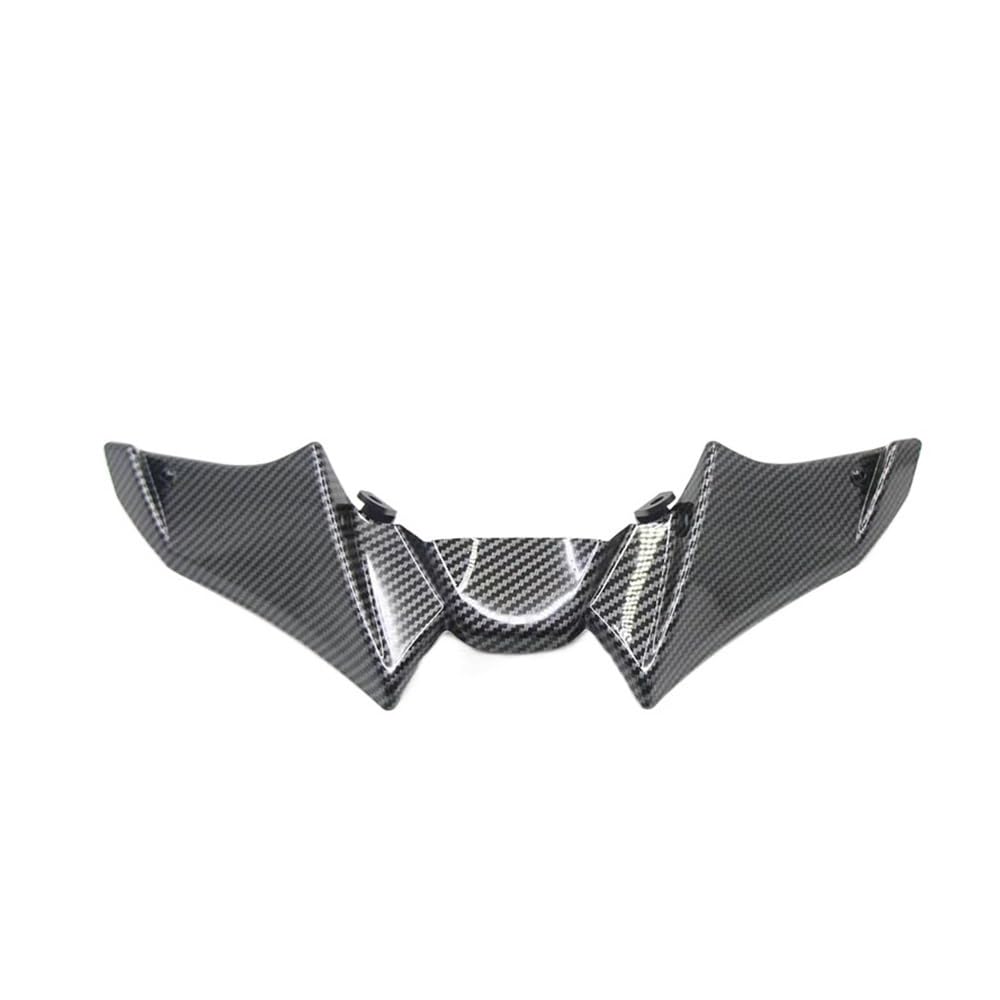 Motorrad Frontspoiler Winglet Aerodynamische Flügel Kit Spoiler Protector Für Y&amaha Für MT-09 SP Für MT 09 21 2022(Carbon Fiber Look) von SPeesy