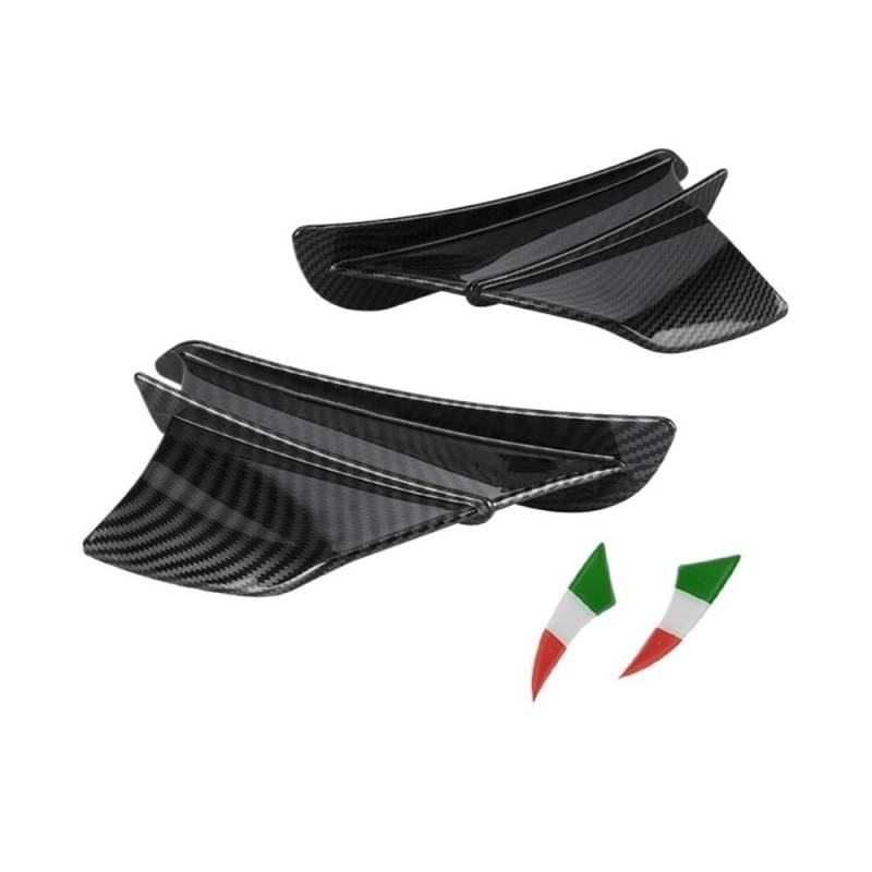 Motorrad Universal Aerodynamische Spoiler Flügel Kit Feste Winglet Verkleidung Deflektor Für CBR650R Für CBR 650 R(Color-B) von SPeesy