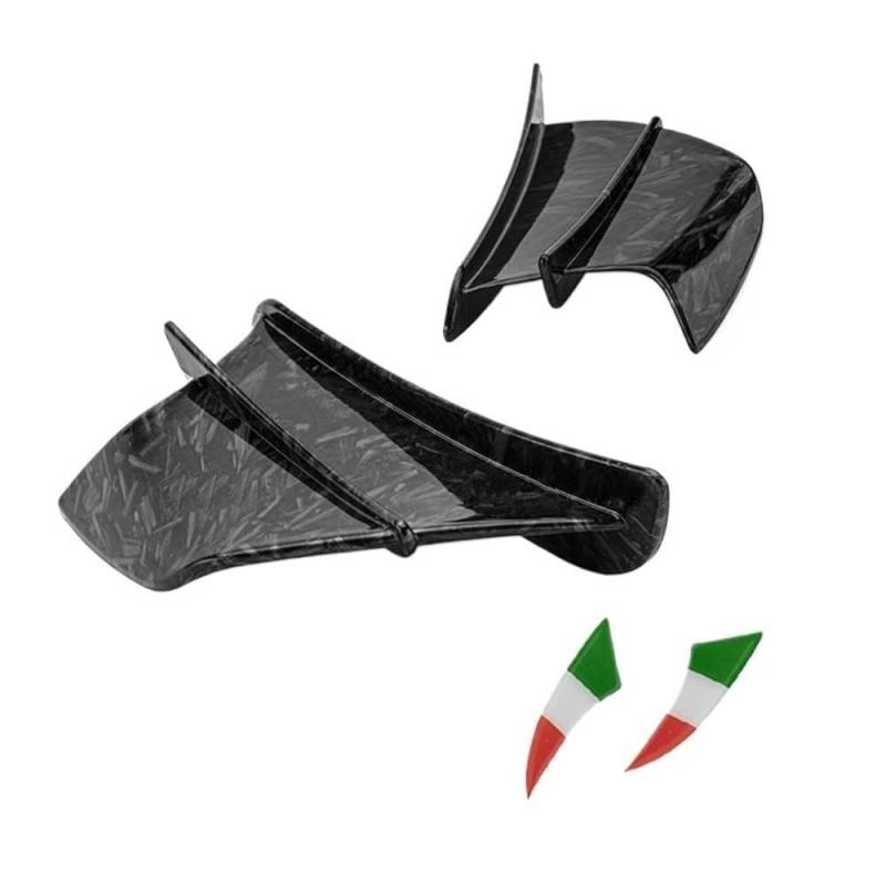 Motorrad Universal Aerodynamische Spoiler Flügel Kit Feste Winglet Verkleidung Deflektor Für CBR650R Für CBR 650 R(Color-D) von SPeesy