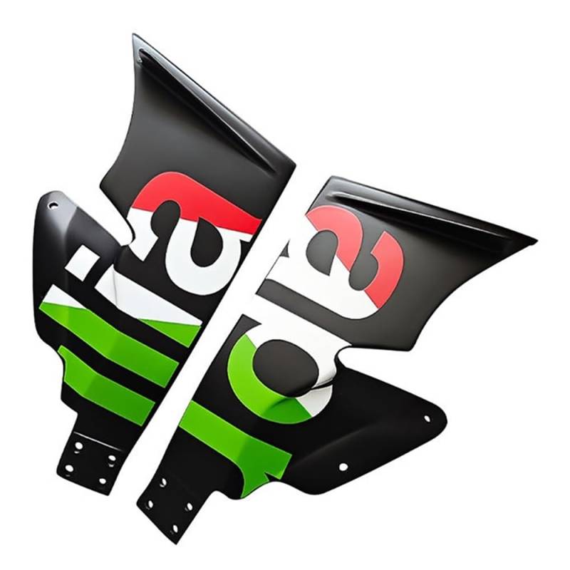 Motorrad Verkleidung Wind Befestigung Flügel Winglet Aerodynamische Flügel Kit Spoiler Für A&prilia Für GPR150R Für GPR250R(Colour) von SPeesy