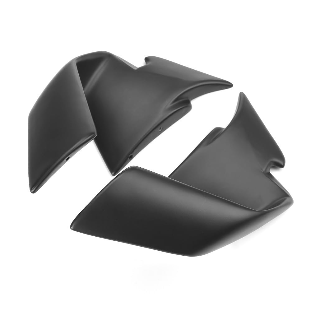 Motorrad Verkleidung Zubehör Vorne Aerodynamische Spoiler Winglet Windschutzscheibe Flügel Für S1000RR Für M1000RR 2022(Matte Black Color) von SPeesy