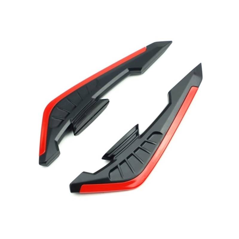 Motorrad Wind Wing Scooter Winglets Seitenverkleidung Winglets Spoiler Aerodynamischer Flügel Motorrad Modifiziertes Zubehör(Red) von SPeesy