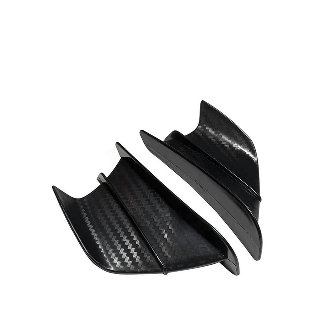 Motorrad-Winglet, Aerodynamischer Flügelsatz, Spoiler-Flügelaufkleber, Motorrad-Außen-Styling-Dekorationszubehör(Black-2) von SPeesy