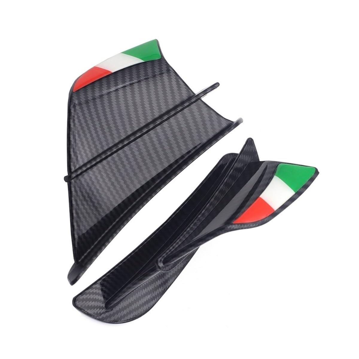 Motorrad Winglet Aerodynamische Flügel Kit Spoiler Für A&prilia Für TUONO Für V4 Für V4R 1000 1100RR Für ETV1000 R Für ST1000(Color-C) von SPeesy