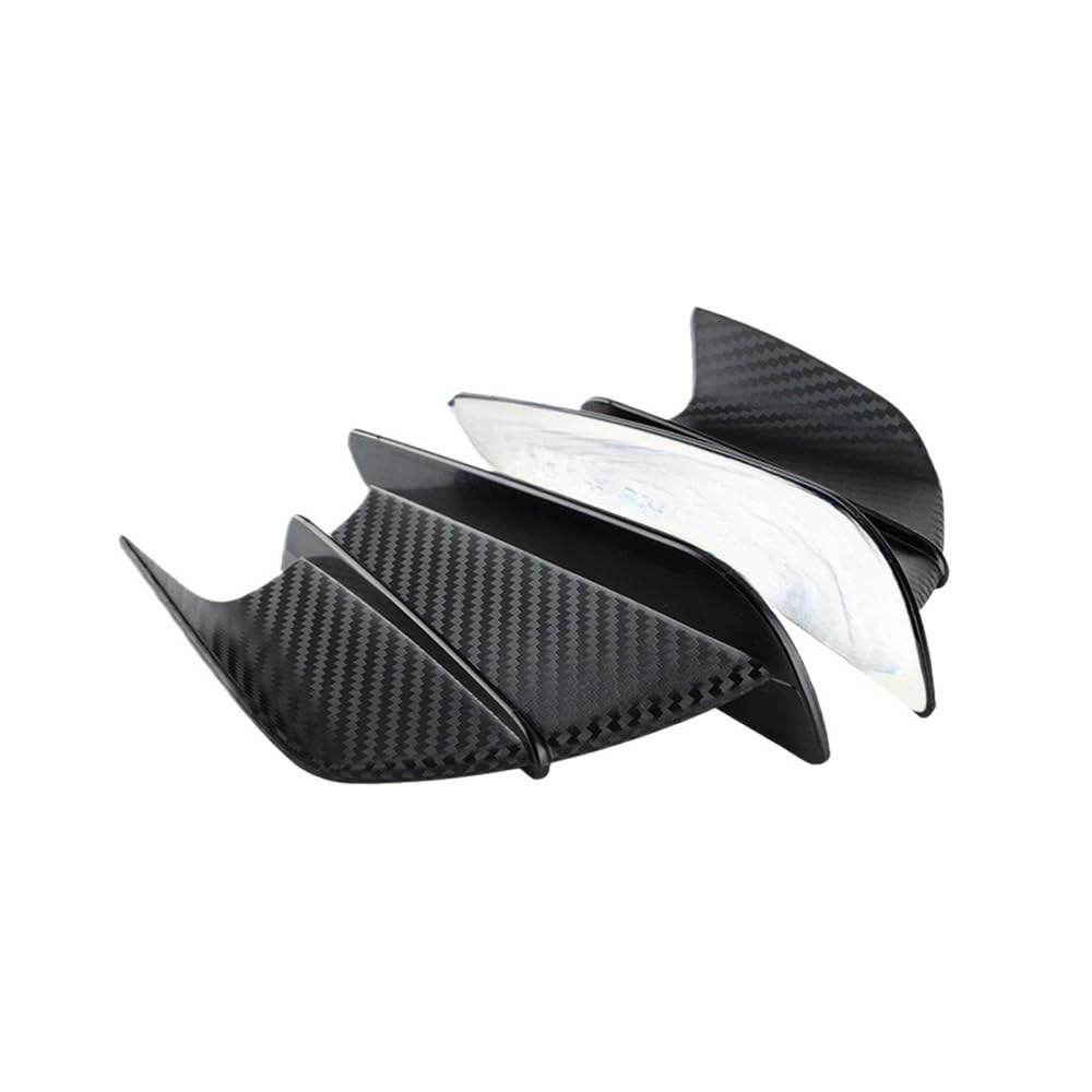 Motorrad Winglet Aerodynamische Flügel Kit Spoiler Roller Für Y&amaha Für S&uzuki Für H2/H2R(Carbon Fiber) von SPeesy