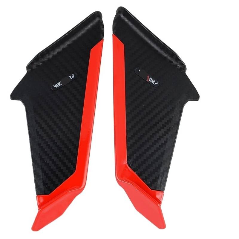 Motorrad Winglet Aerodynamische Flügel Spoiler Für Y&amaha Für YZF Für R1 Für R3 Für R6 Für R7 Für R15 Für R25 Für R3(Red) von SPeesy