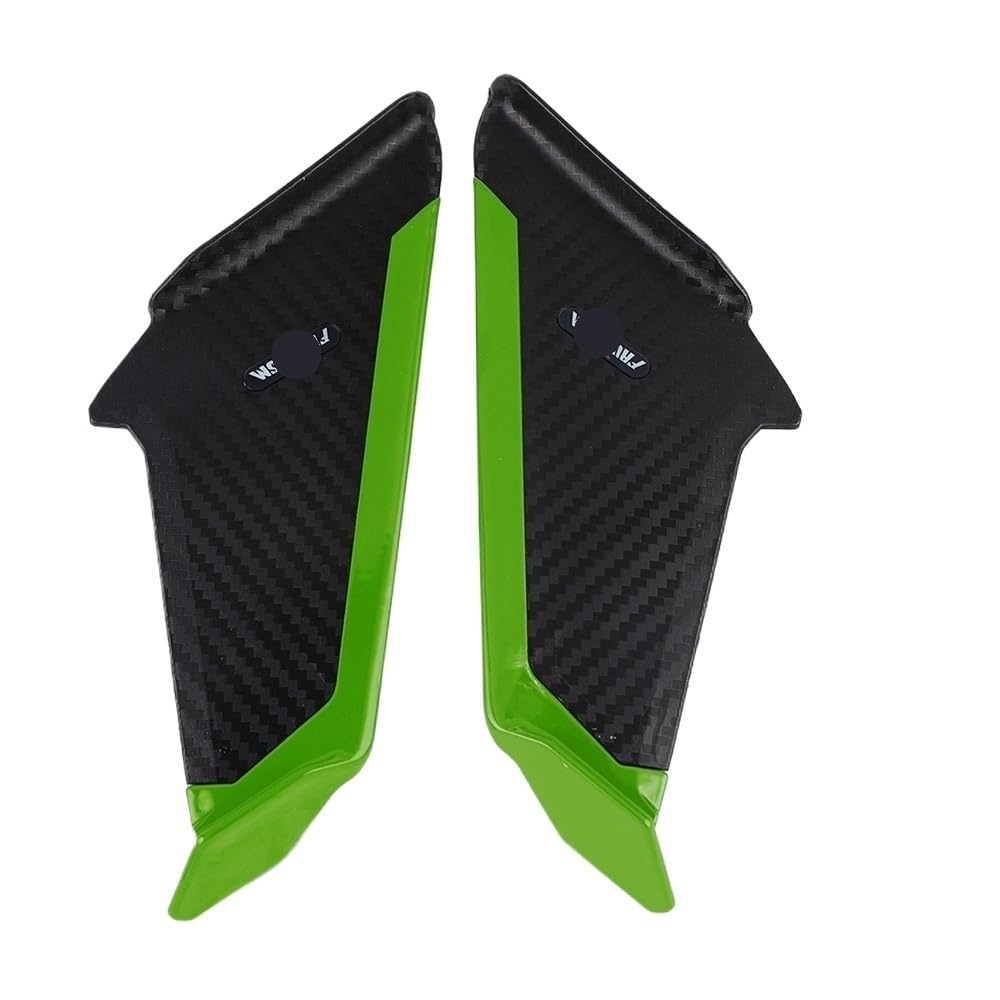 Motorrad Winglet Aerodynamischer Spoiler Flügel Kit Motorrad Dekoration Aufkleber Für K&awasaki Für Ninja 250 300 400 650 Für ZX6R Für ZX10R(Color 4) von SPeesy