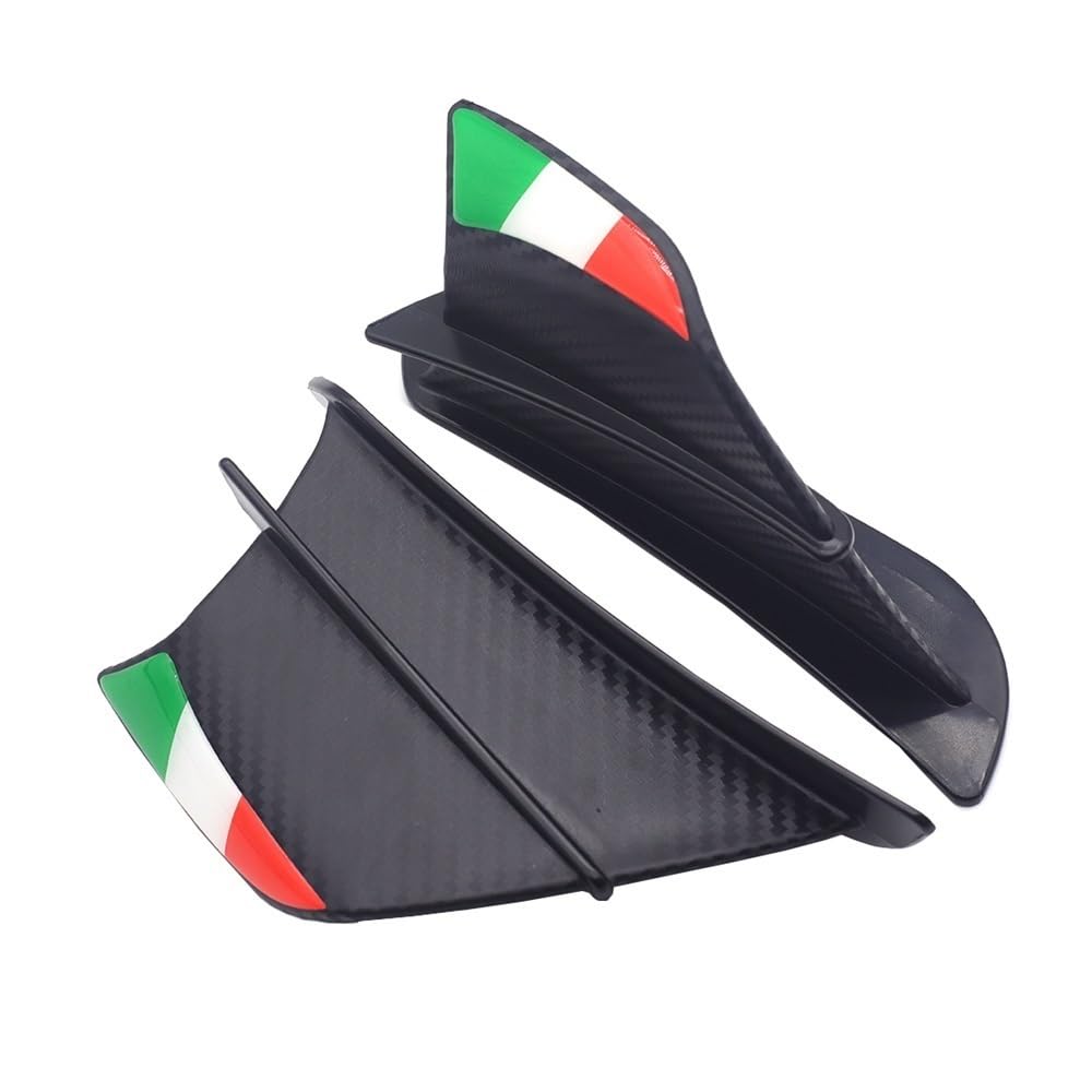 Motorrad Winglets Aerodynamische Flügel Kit Spoiler Für Y&amaha Für YZF Für R1 Für R1M Für RS1 Für R3 Für R6 Für YZF600R Für YZF750R(Color-B) von SPeesy