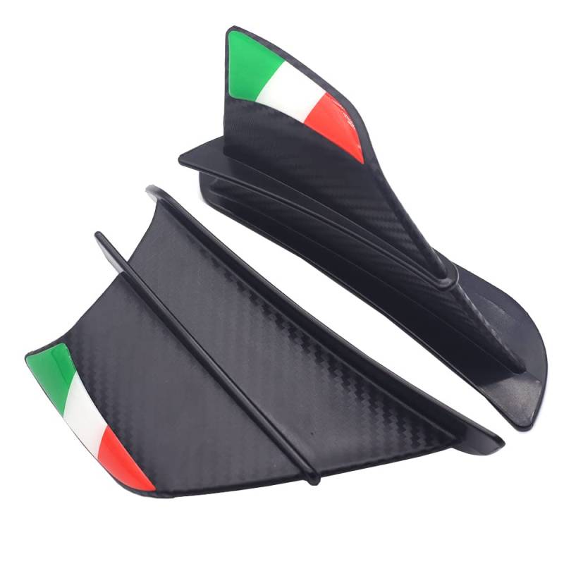 Motorrad Winglets Aerodynamische Wind Wing Kit Spoiler Zubehör Für Steed Für Transalp Für Zoomer(Color-B) von SPeesy