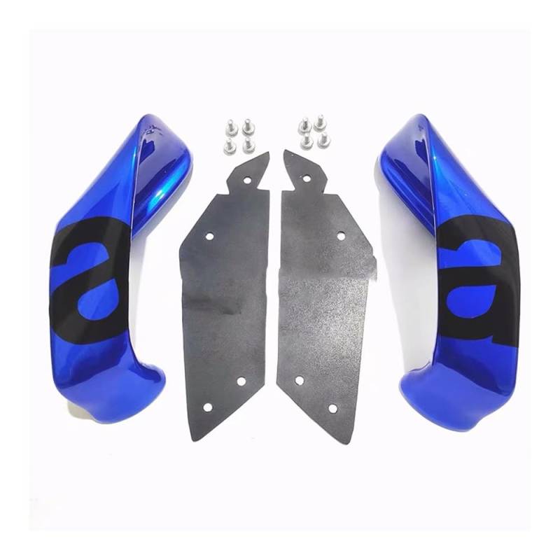 Motorrad Winglets Frontverkleidung Aerodynamischer Flügel Abtriebsspoiler Für A&prilia Für RSV4 Für RS4 125 50 Für RSV 1000R Für RS125 Für RSV1000(Blue) von SPeesy