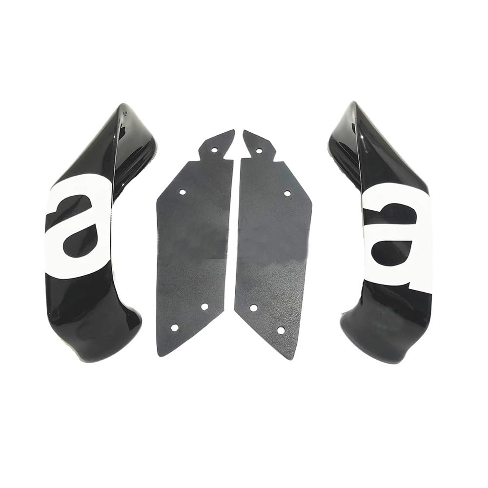 Motorrad Winglets Frontverkleidung Flügel Aerodynamischer Abtrieb Spoiler Für A&prilia Für RS4 125 50 Für RSV 1000R Für RS125 Für RSV1000(Black) von SPeesy