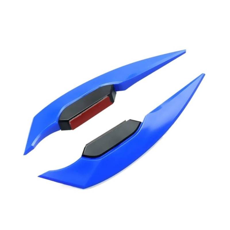 Motorrad Winglets Verkleidung Seitenspoiler Windflügel Aufkleber Für S&uzuki Für Gsx S750 Für Cbr650r Für Leoncino 500(Blue) von SPeesy