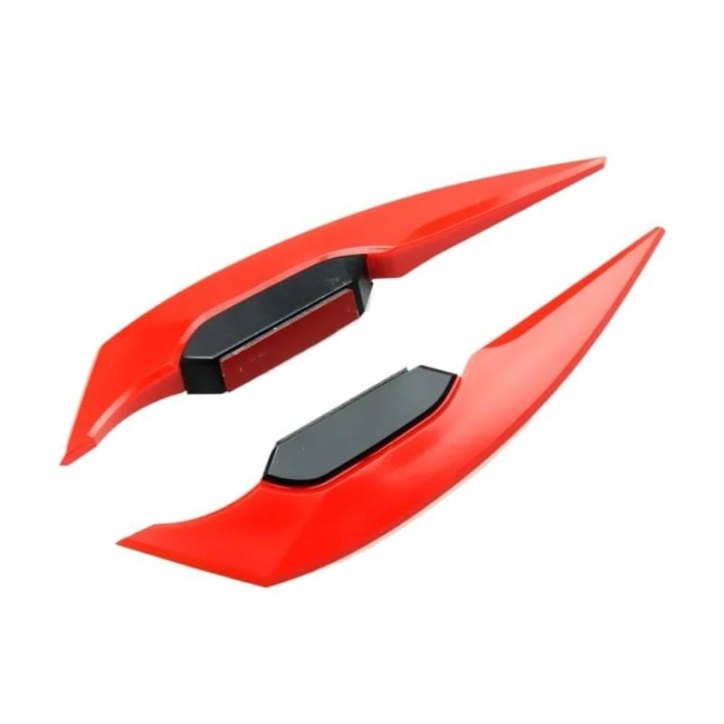 Motorrad Winglets Verkleidung Seitenspoiler Windflügel Aufkleber Für S&uzuki Für Gsx S750 Für Cbr650r Für Leoncino 500(Red) von SPeesy