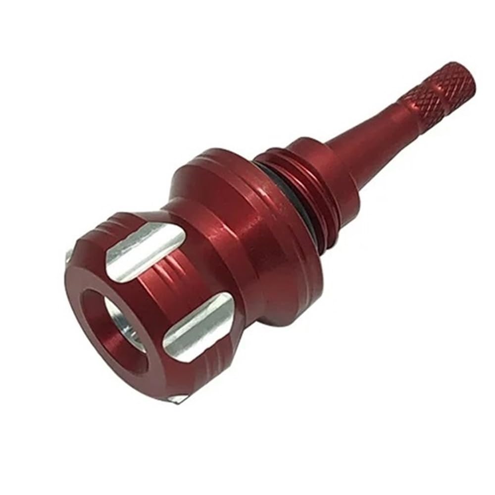 Ölmessstab Motorräder Für Y&amaha Für XSR155 Für XSR-155 Für MT15 Für MT-15 2019 2020 2021 2022 2023 Zubehör Motorrad Motor Dip Stick Schraube Ölmessstab(Red) von SPeesy