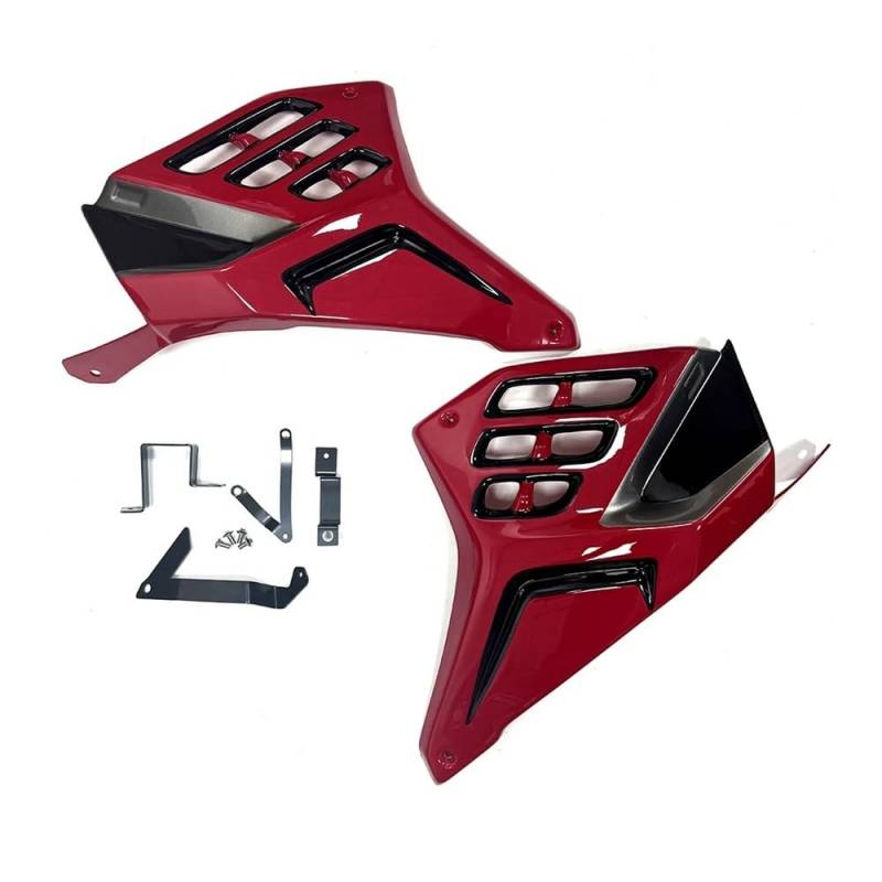 Rahmen Spoiler Seitenabdeckung Panel Rahmen Gugel Verkleidung Für CBR 650 R Für CBR 650R 2019 2020 2021 2022 2023(Red black) von SPeesy